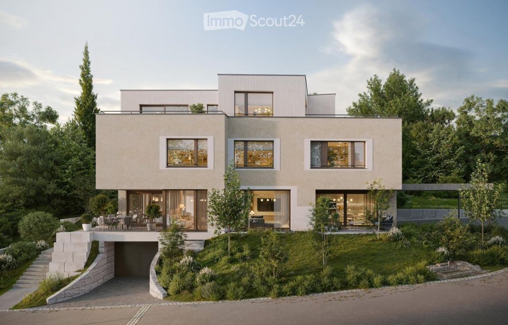Haus A (links) - Exklusives Minergie-Doppeleinfamilienhaus - (Haus B ist bereits verkauft) -  Bild 1