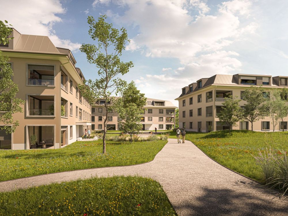 Charmante Wohnung an idyllischer Lage im Park - Überbauung