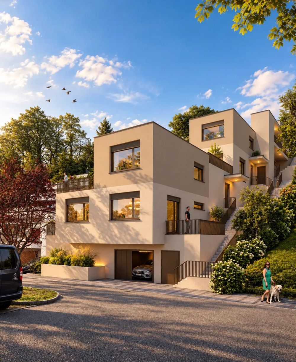 Neubauprojekt "Terra" 4.5-Zimmer-Terrassenhaus A, B und C mit Aussicht in Rieden kaufen -  Bild 1