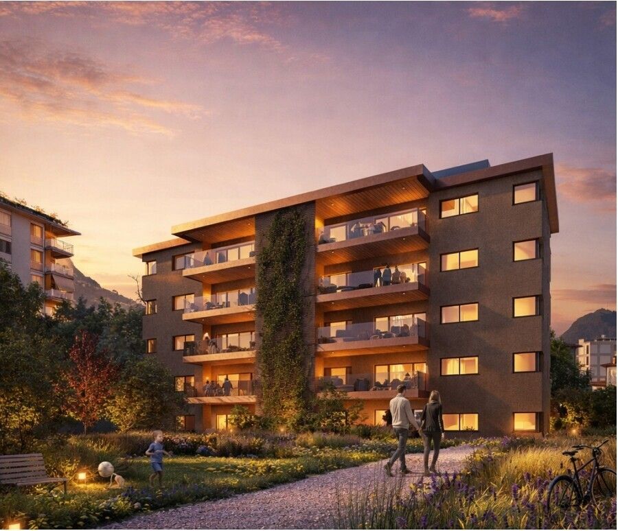 4.5 DI LUSSO CON ROOFTOP E PISCINA PRIVATI A PREGASSONA -  Bild 6