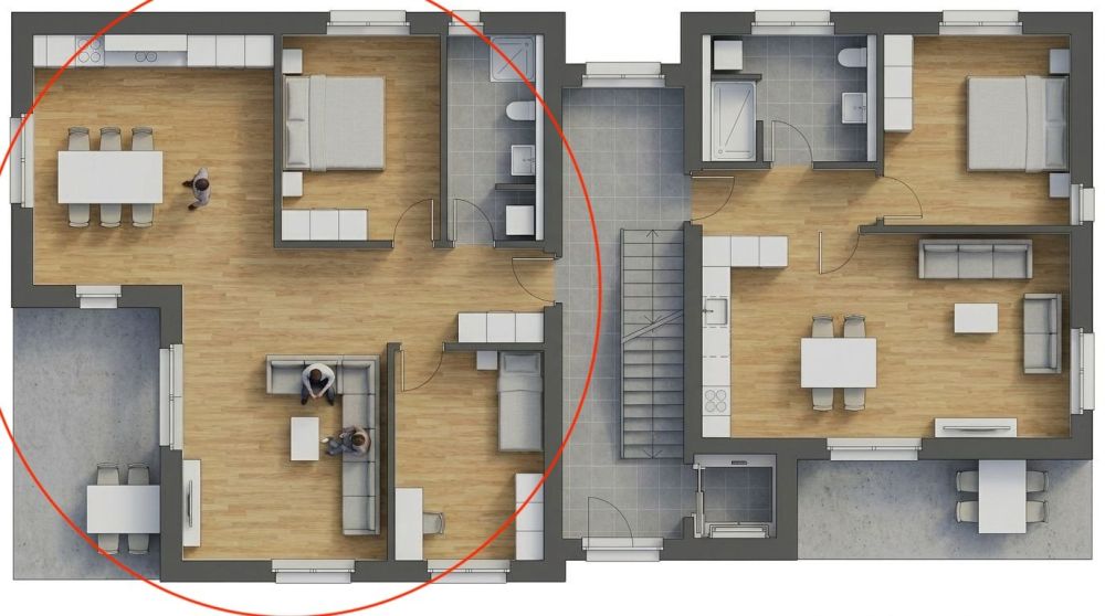 Neubauprojekt: Moderne 3.5-Zimmer-Wohnung mit Terrasse in Salgesch -  Bild 1