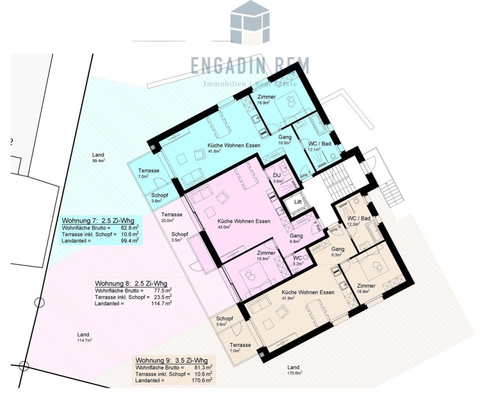 Attraktive Wohnung mit viel Freiraum - Whg. Nr. 11 - Erdgeschoss Haus B