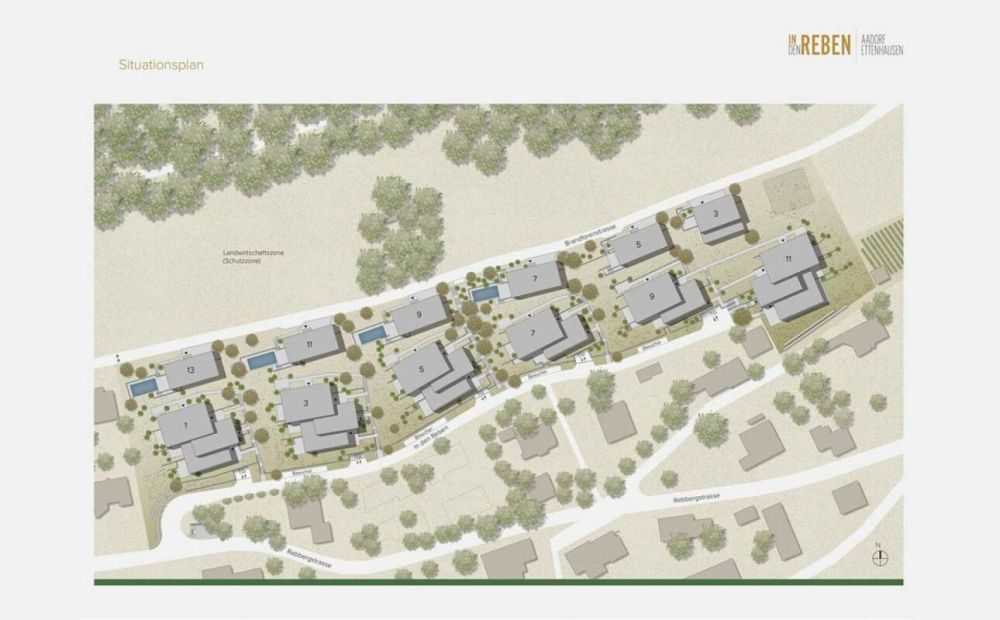 Luxuriöses 4.5-Zimmer-Terrassenhaus - In den Reben - Visualisierung