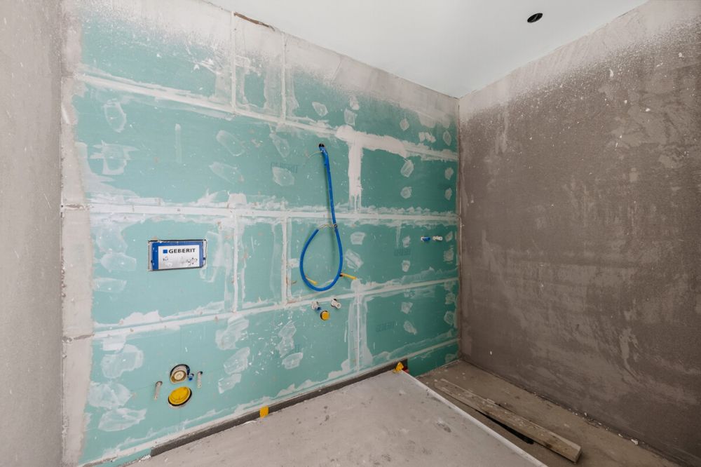 Modernes Reihenmittelhaus mit hohem Wohnkomfort - Badezimmer EG Rohbau