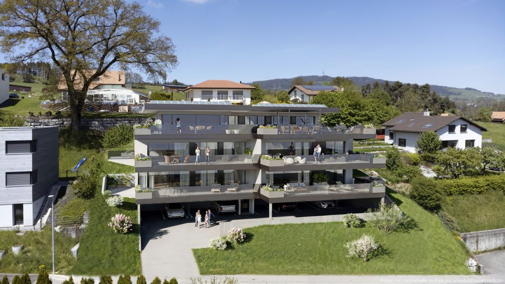 APPARTEMENT 4.5P DE STANDING AVEC TERRASSE ET VUE PANORAMIQUE - LOT 04 - Bild 2