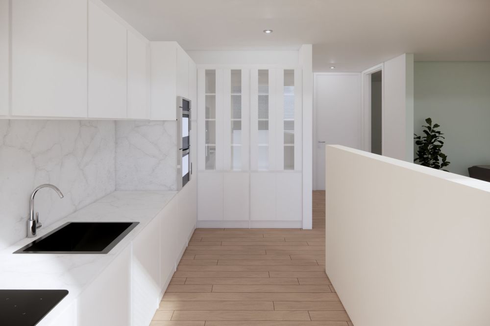 Neue barrierefreie Wohn-Oase mit zwei Terrassen - Küche