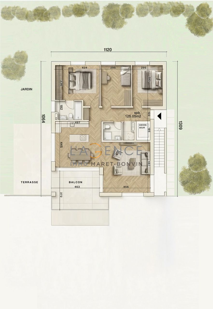 APPARTEMENT DE 4,5 PCES NEW PROMOTION - LE VIGNOBLE DE L'ARCHE -  Bild 4