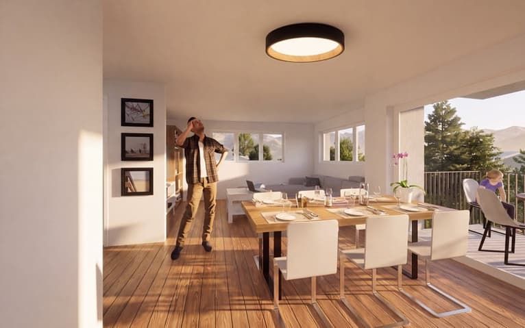 Appartement neuf de 3.5 pièces avec vue et balcon à Réchy -  Bild 4