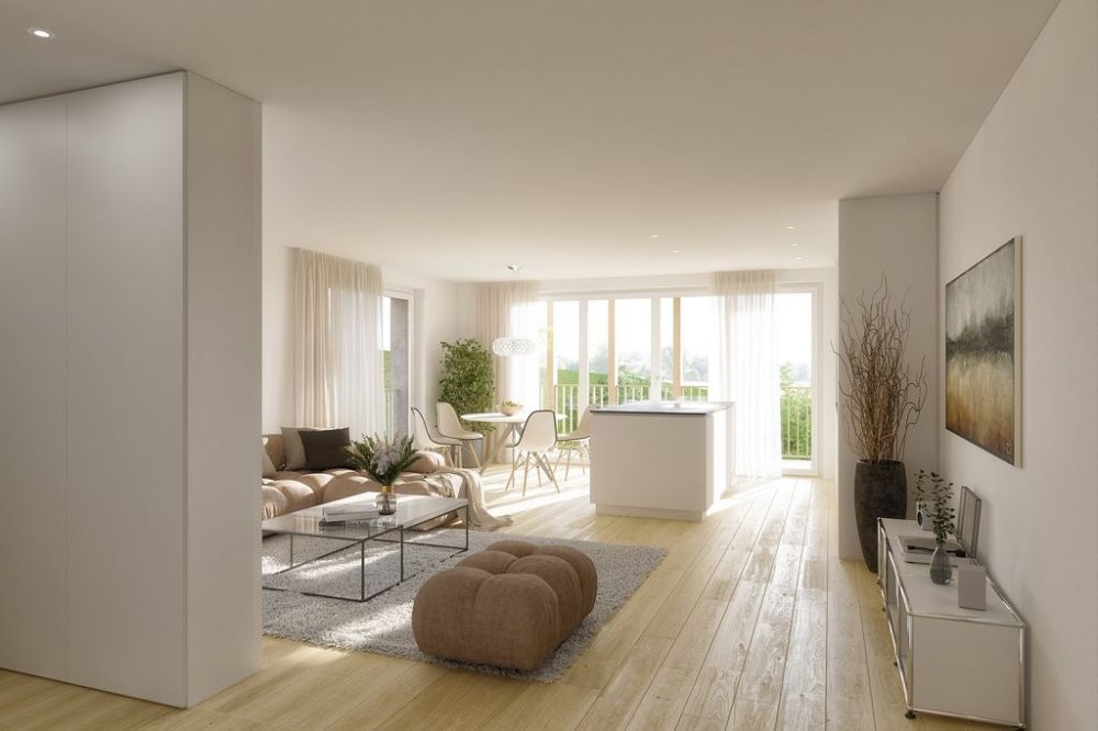 2.5-Zimmer-Neubauwohnung zum Wohlfühlen - Visualisierung Wohnbereich
