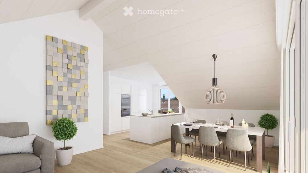 Neubau 3.5-Zimmer-Wohnung A 201 Acker-Glockenblume mit Minergie-Standard in Wohlenschwil -  Bild 1