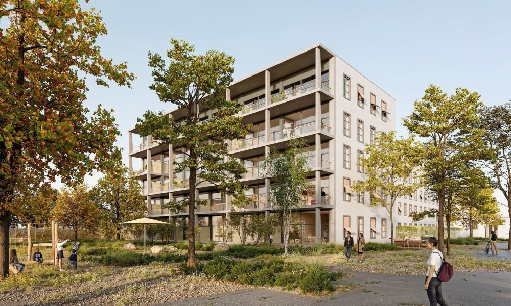 Erstvermietung - Moderne Wohnung mit industriellem Charme - Aussenansicht Kopfbau