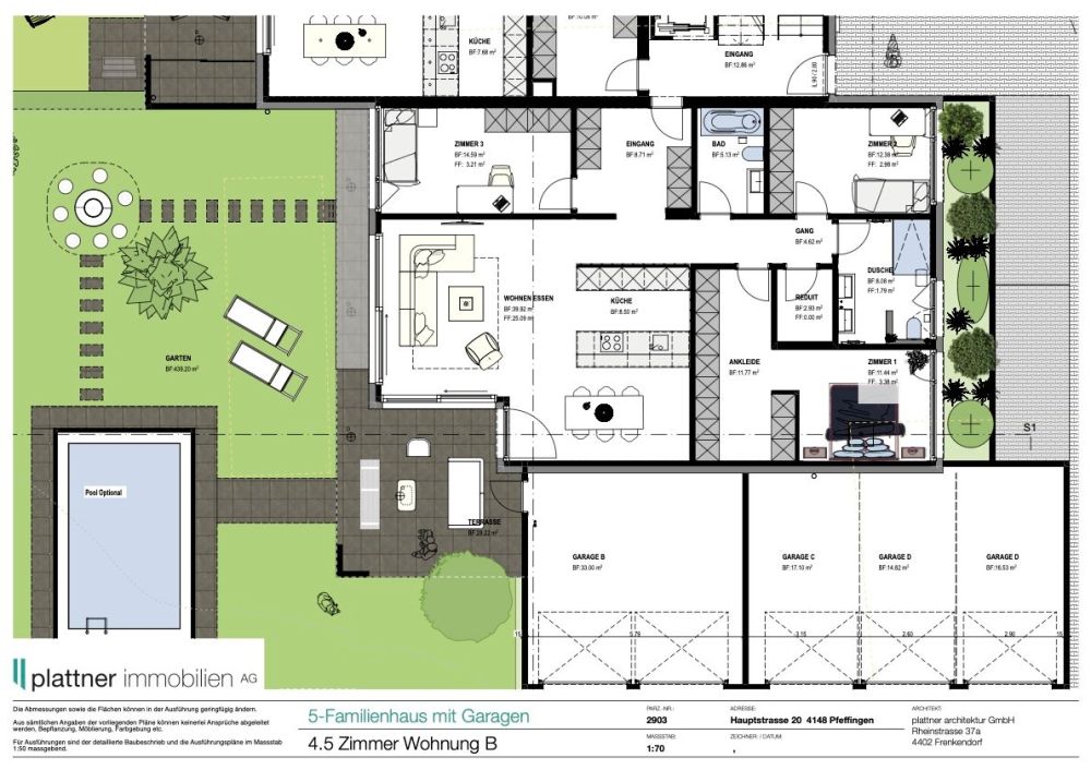 4.5 Zimmer Erdgeschosswohnung mit 412m2 Landanteil -  Bild 12