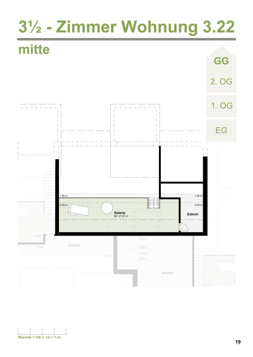 Grosszüge 3.5-Zimmer-Neubau-Wohnungmit offener Galerie in Bleienbach - Bild 3
