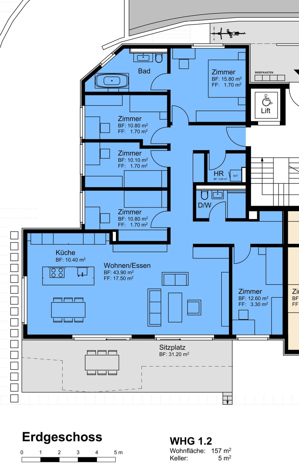 Moderne 6.5-Zimmer-Neubauwohnung im Erdgeschoss in Bülach -  Bild 7