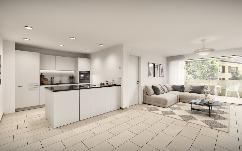 Moderne 3.5-Zimmer Wohnung mit Balkon in Stüsslingen -  Bild 1