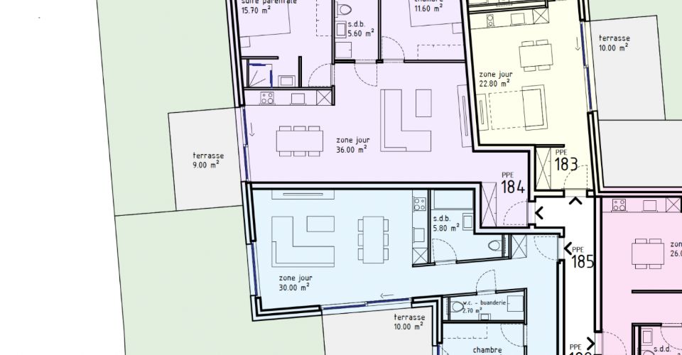 REZ DE JARDIN - 3.5 - UVRIER - Sion - Appartement 3.5 pièces - image - 4