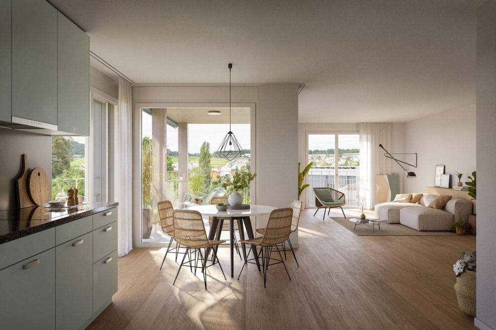 «Hübel» Othmarsingen - Letzte Wohnung! - Innenvisualisierung