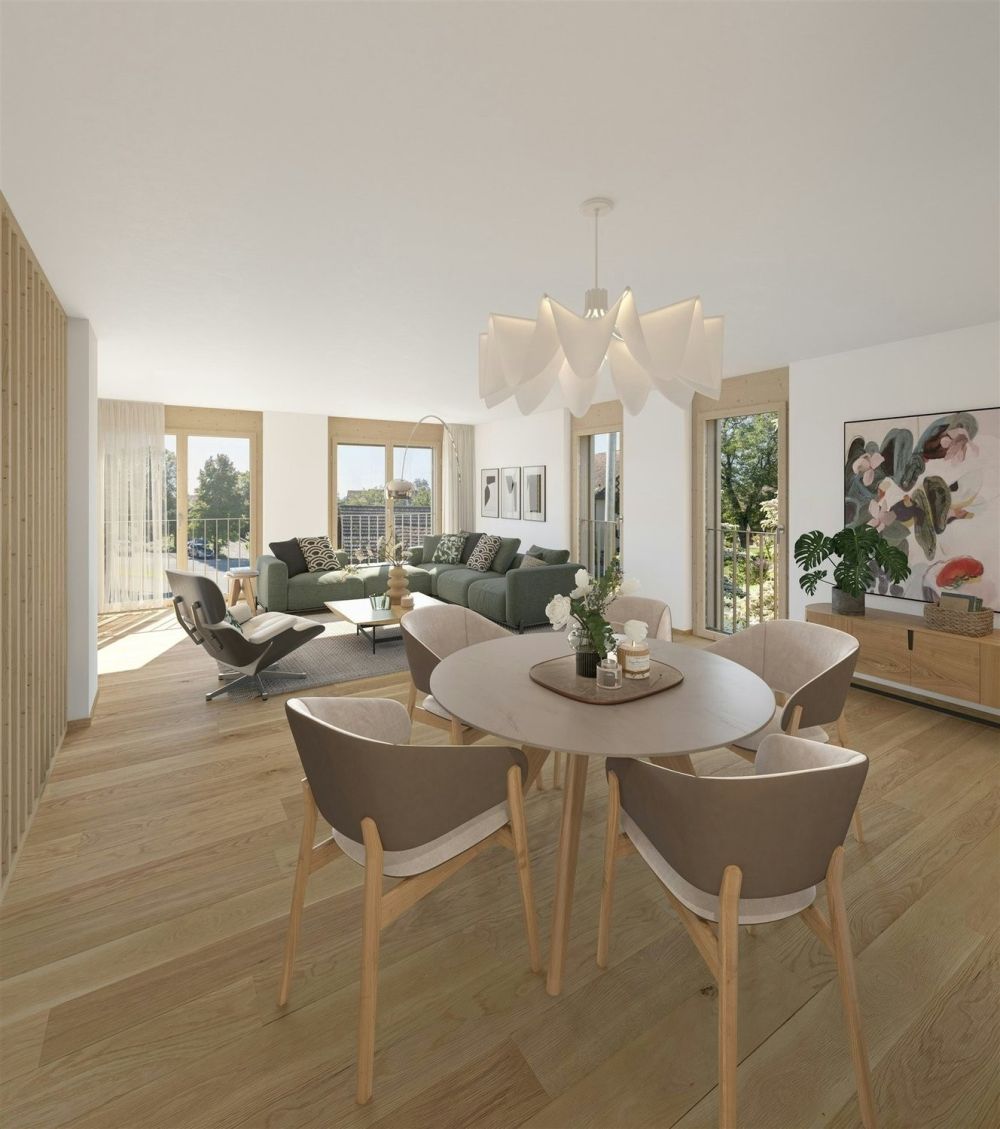 SENNHOF - Doppeleinfamilienhäuser an herrlich ruhiger Lage - Beispiel Wohnbereich