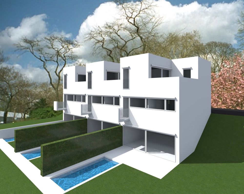 Moderna casa contigua con giardino a Villa Luganese -  Bild 2