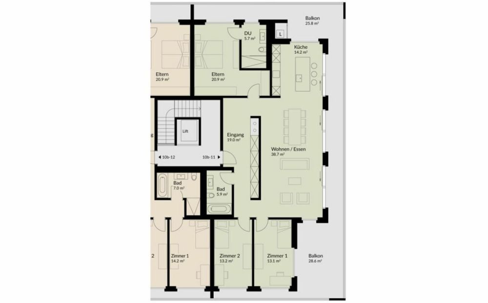 156 m² | 4.5-Zi.-Dachwohnung | Heerenberg | Erstbezug -  Bild 12