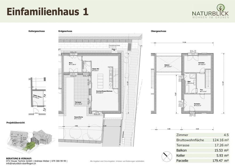 Modernes 4.5-Zimmer-Einfamilienhaus in ruhiger Dorfmitte von Dörf­lingen -  Bild 3