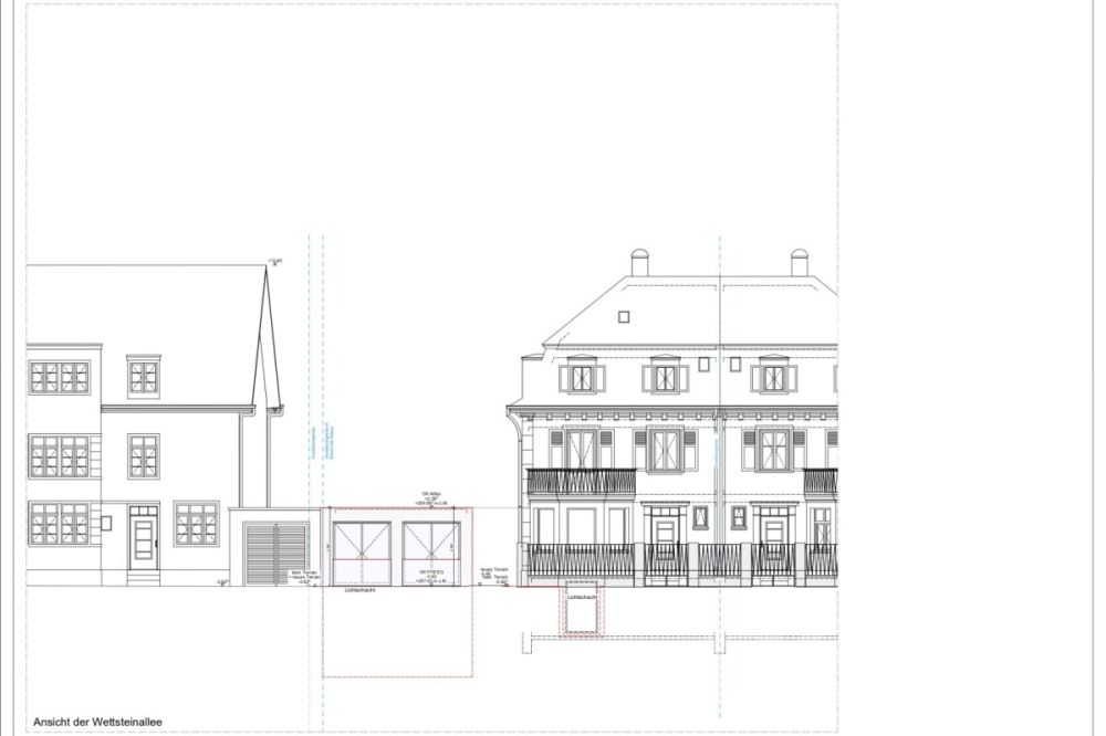 Neubau: Geräumige 2.5-Zimmerwohnung an zentrumsnaher Lage - Strassenansicht