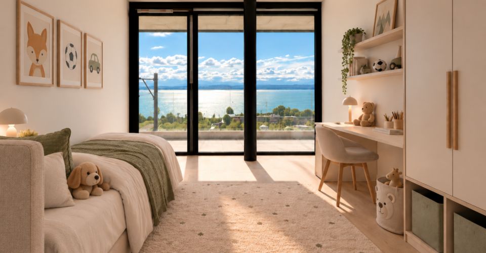 Appartement neuf avec choix des finitions au gré du preneur de 4.5 pièces avec vue imprenable sur le lac et les Alpes à Hauterive - Appartement 4.5 pièces - image - 5