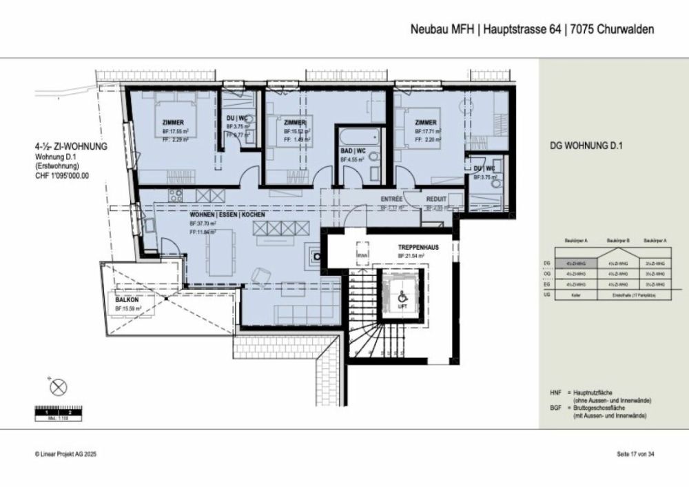 Wohnen in der Ferienregion Lenzerheide auf grosszügigen 130m2 mit 2 Garagenplätzen für unter 1 Million! -  Bild 9