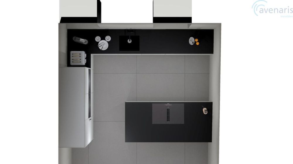 Kernsanierte 4.5-Zimmerwohnung mit grosszügigem Balkon - Küche Visualisierung