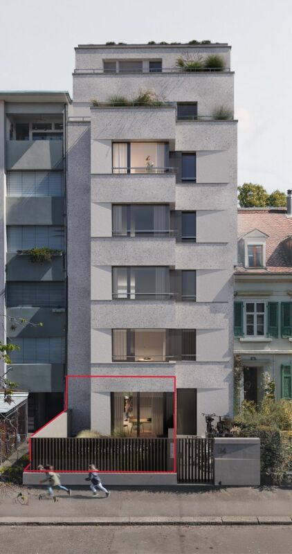 Urban wohnen mit privatem Garten - hochwertiges 2.5 Z' Neubauapartment - Aussenansicht