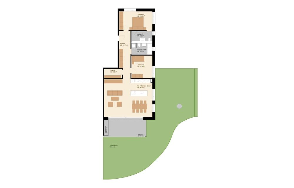 Sonnige 3,5-Zimmer Gartenwohnung mit viel Platz (Top B0.2) -  Bild 7