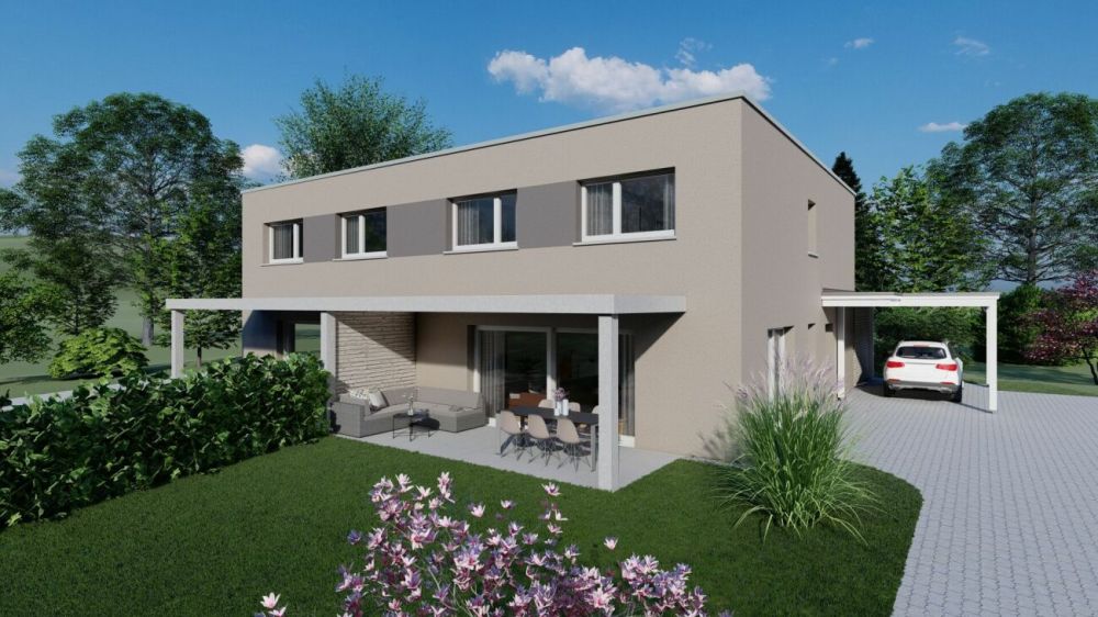 Doppeleinfamilienhaus mit Sicht in die Weinberge - Bild 1