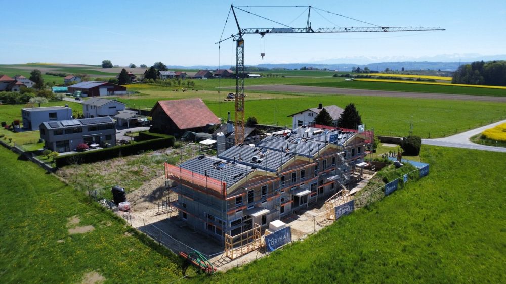 Gletterens Villa contigüe de 5.5 pièces Vue dégagée sur la campagne -  Bild 6