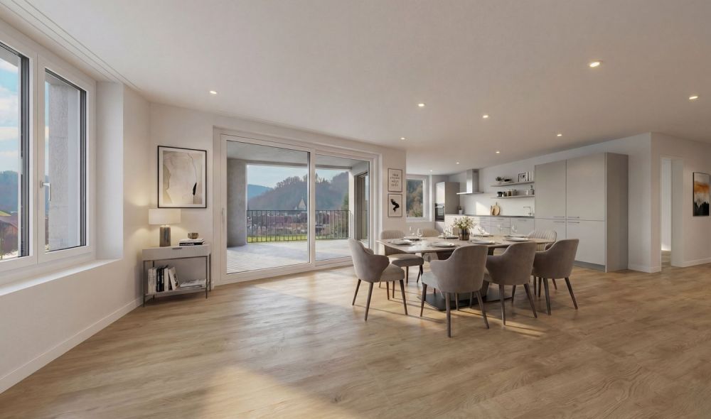Appartement neuf, labellisé Minergie-P, de 4.5 pièces à St-Ursanne (n° 2.1) -  Bild 2