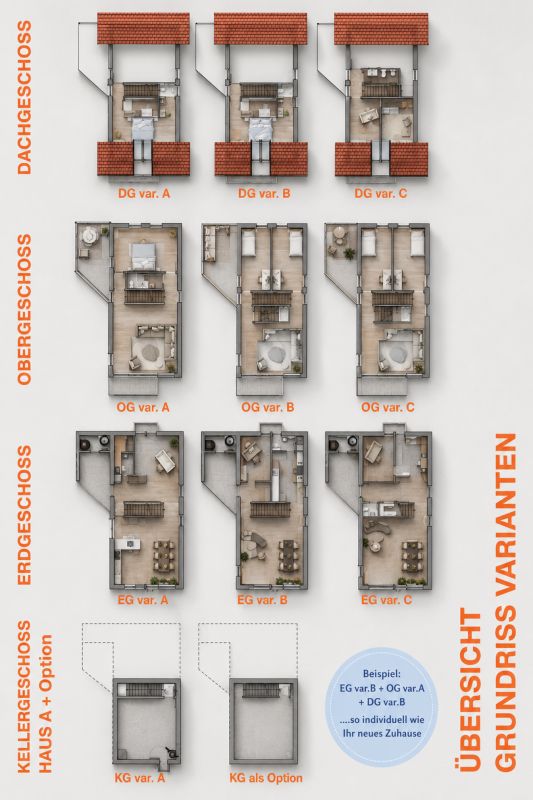 Neubau von drei modernen Upside Down Einfamilienhäuser in der Seelandgemeinde Jens -  Bild 8