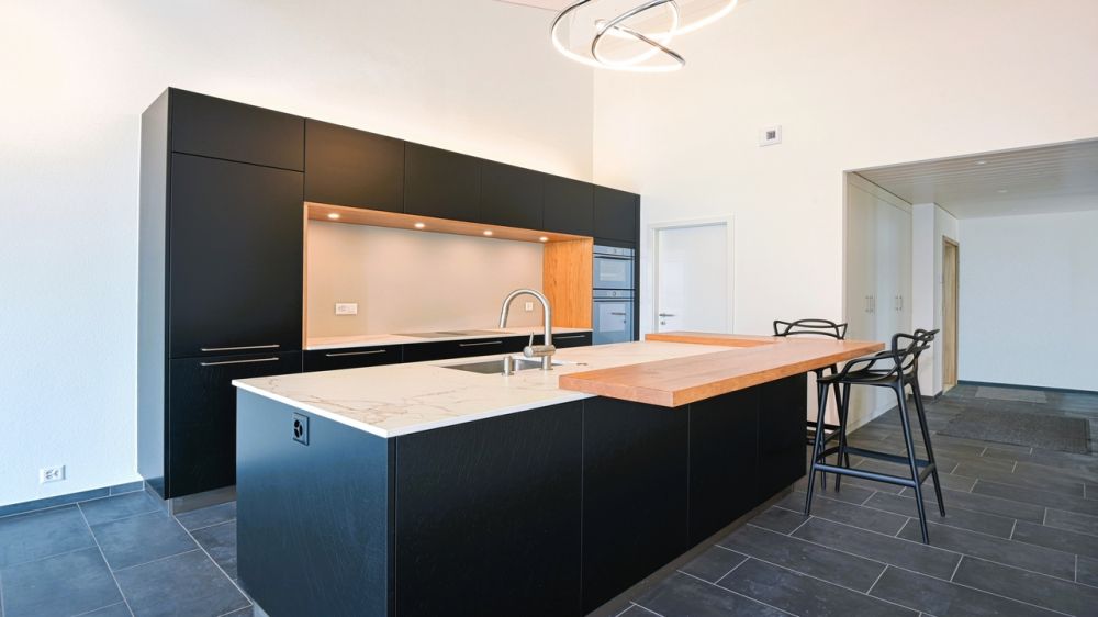 Appartement neuf de 4.5 pièces au coeur d'Oron-la-Ville - Précédente réalisation - Séjour - non contractuel