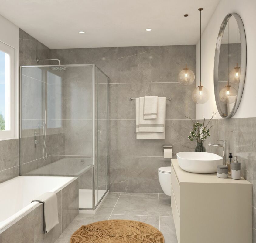Traumhaftes Neubau-Einfamilienhaus  an schöner Lage - Badezimmer - OG