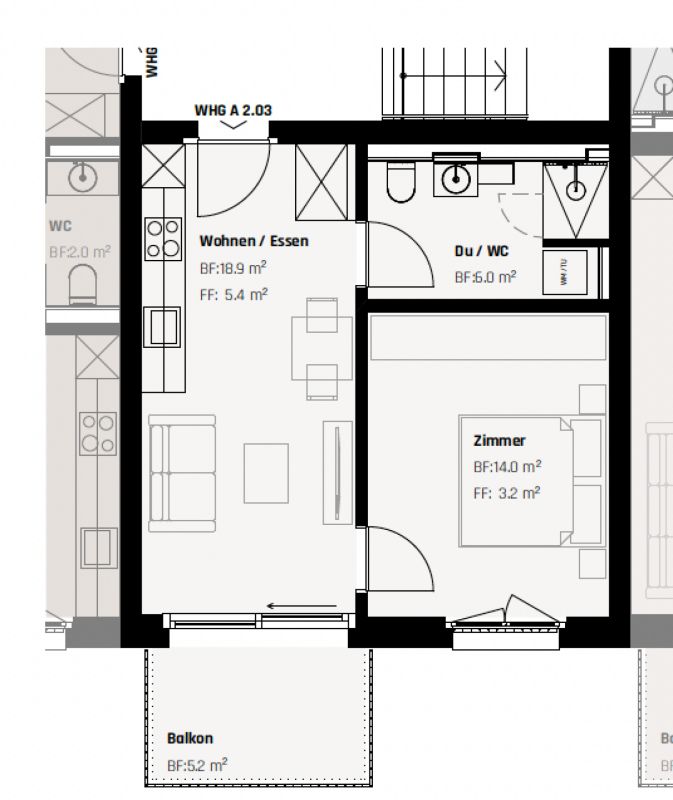ERSTBEZUG: Luxuriöse 2.5-Zimmer Wohnung mit Südausrichtung -  Bild 10