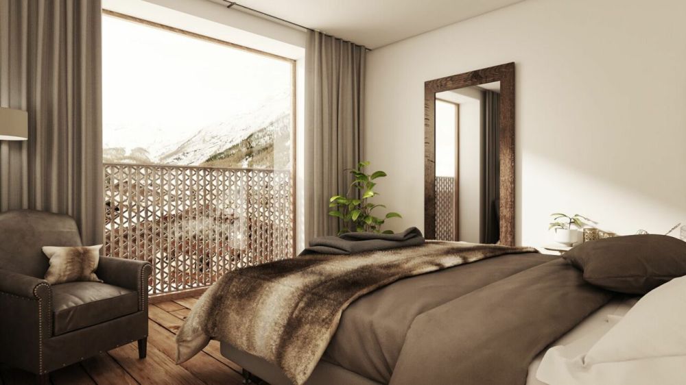 Glacier view bei der Skipiste, hotelmässig bewirtschaftete Zweitwohnung. -  Bild 5