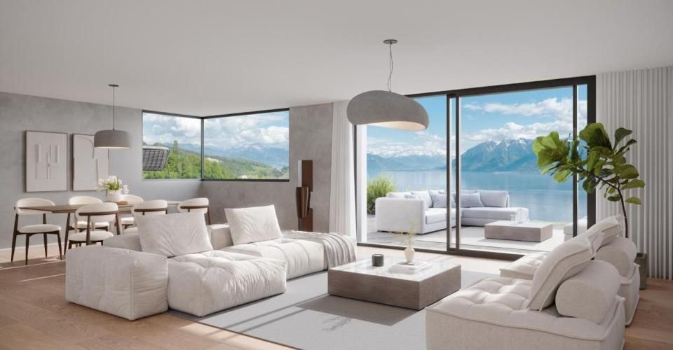 Duplex neuf de 4.5 pièces avec terrasse et vue panoramique sur le Léman - Appartement 4.5 pièces - image - 3