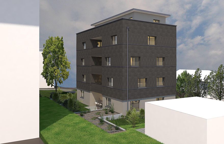 Moderne und grosszügige 3.5-Zimmerwohnung - Neubau Mehrfamilienhaus - Visualisierung 5