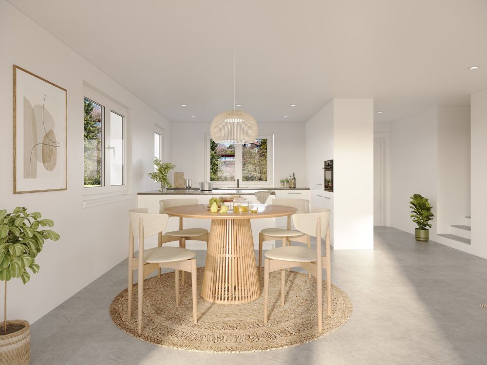 Perfekt für Paare & kleine Familien: Attraktives 5.5-Zimmer-Doppeleinfamilienhaus -  Bild 4