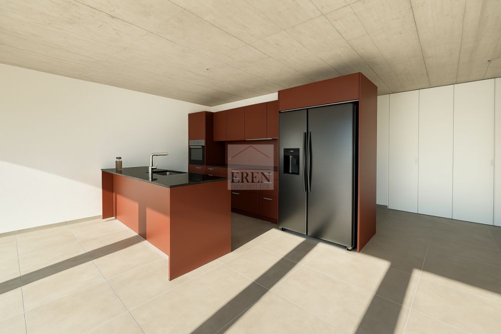 Magnifique attique 4.5 pièces neuf avec grande terrasse panoramique à Conthey lumineux et moderne - Attique 4,5 pièces neuf à vendre à Conthey