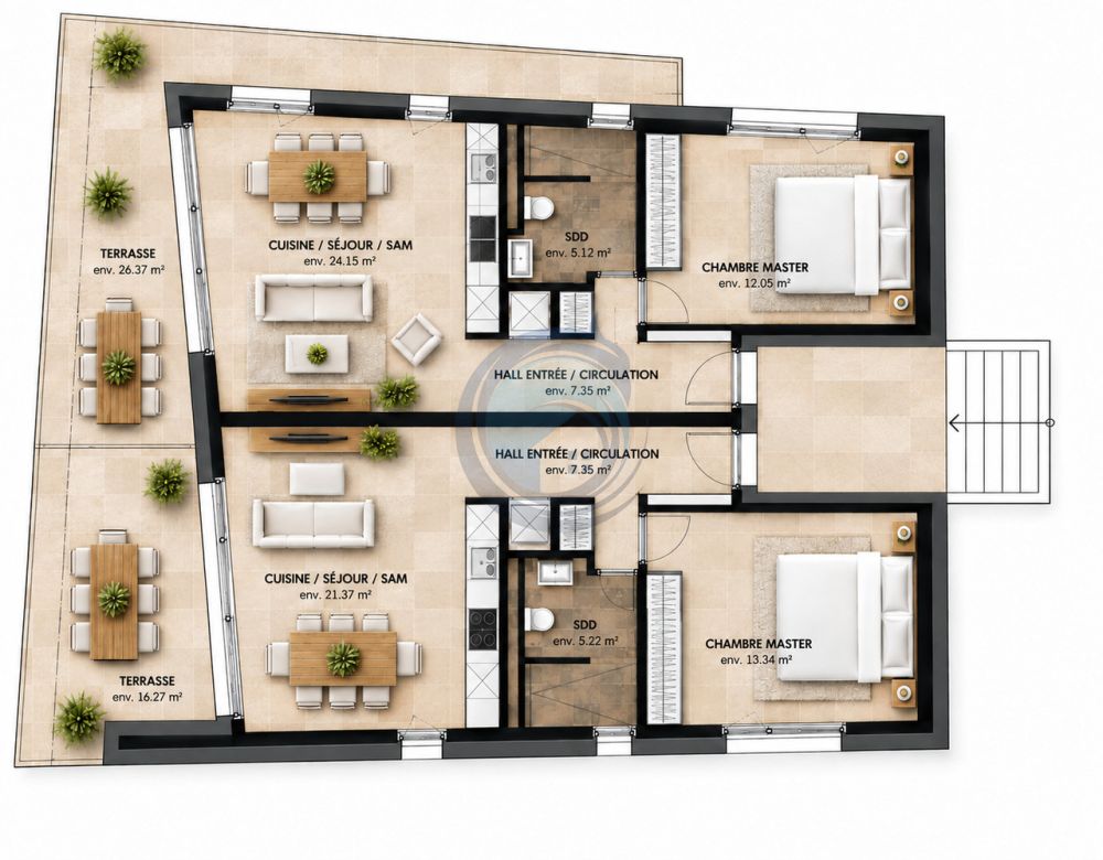 APPARTEMENT NEUF DE 2,5 PIÈCES AVEC TERRASSE -  Bild 5