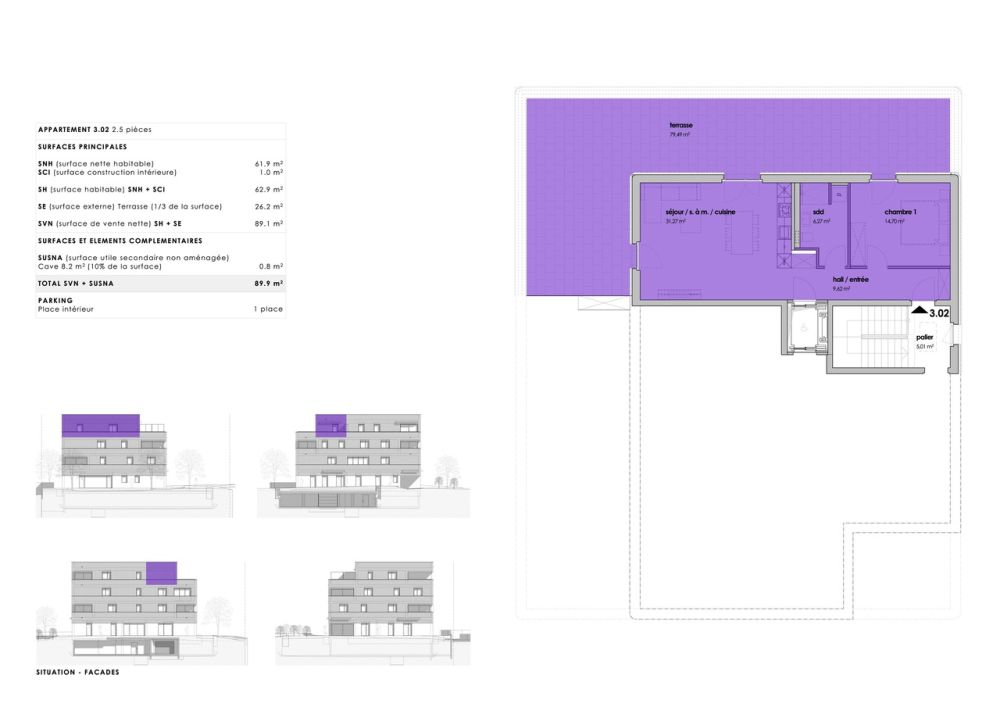 Attique de 2.5 de standing, très grande terrasse au pied du Moléson - Bild 5