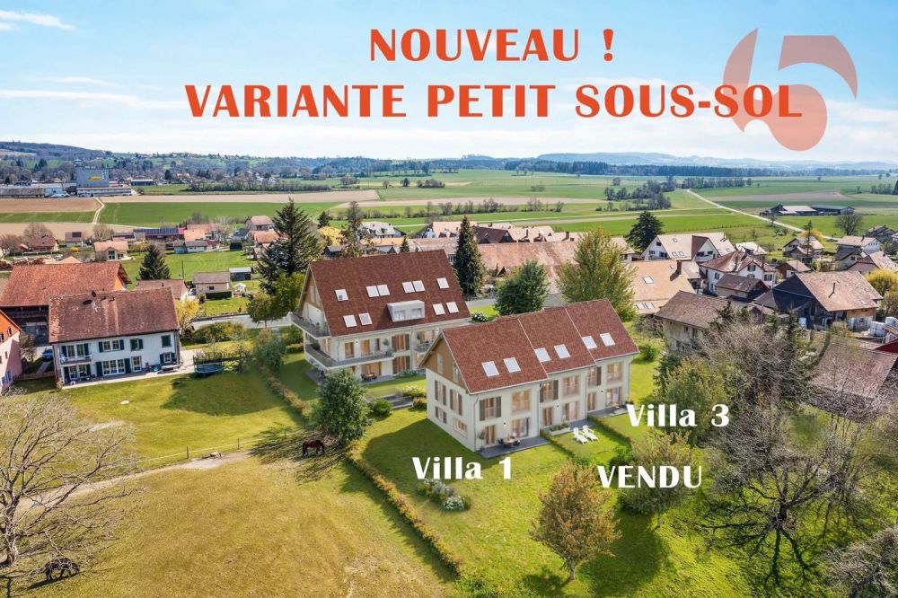 Nouveau : variante petit sous-sol - Villas contiguës 6,5 pcs, 1 km du LEB - Bild 1