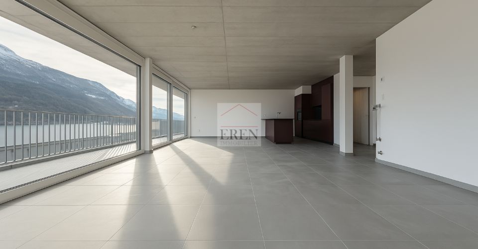 Magnifique attique 4.5 pièces neuf avec grande terrasse panoramique à Conthey lumineux et moderne - Attique 4.5 pièces - image - 6