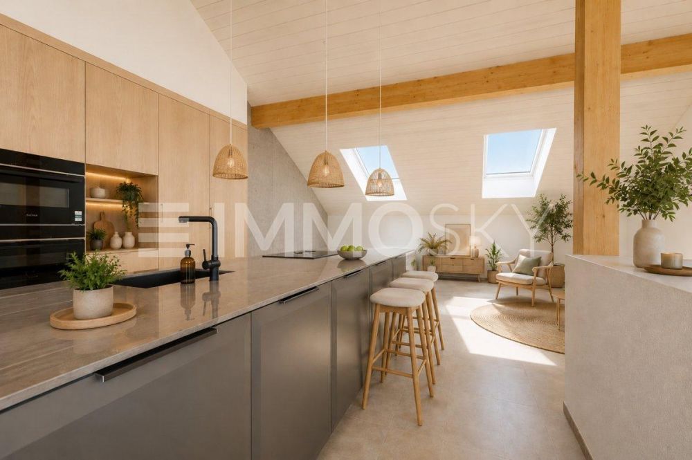 Superbe duplex 4.5 pièces neuf à 4 min. de Cheseaux-sur-Lausanne - De l'espace pour ravir les papilles de tous homestaging