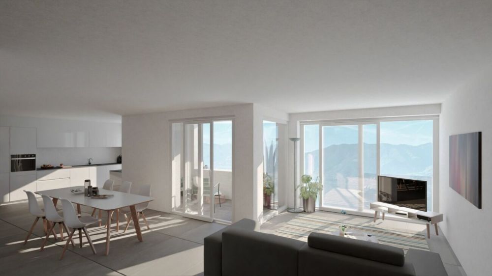 ORSELINA - grande 3 1/2 locali, vista lago, Garage-box al piano -  Bild 1
