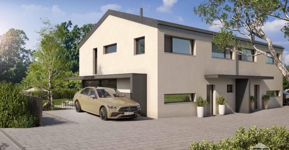 Projet de deux villas jumelles à deux pas du Léman VILLA A - Maison jumelée 5.5 pièces - image - 6